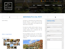 Tablet Screenshot of hotelcalpetit.es